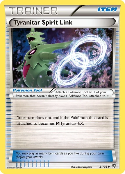 Tyranitar Spirit Link card image