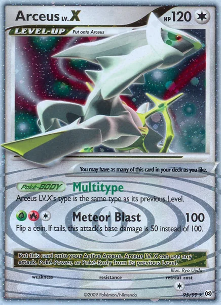 Arceus LV. X card image