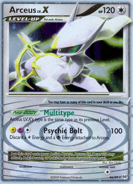 Arceus LV. X card image