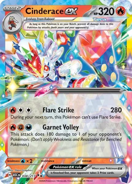 Cinderace ex card image
