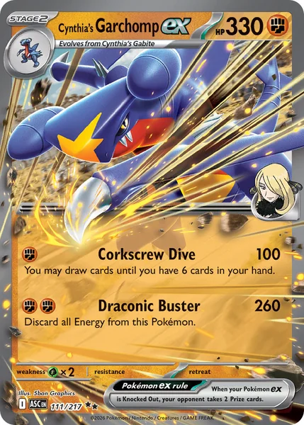 Cynthia's Garchomp ex card image