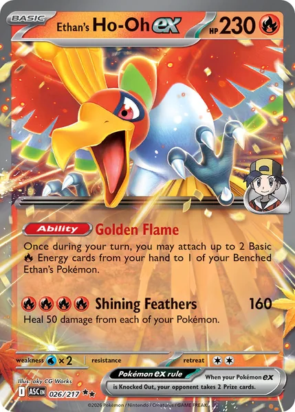 Ethan's Ho-Oh ex card image