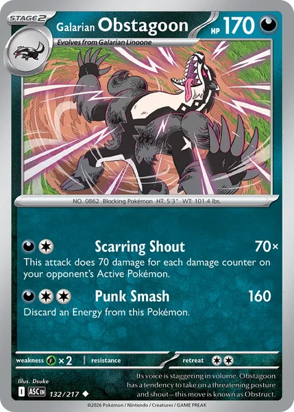 Galarian Obstagoon card image