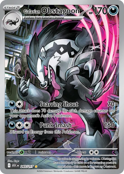 Galarian Obstagoon card image