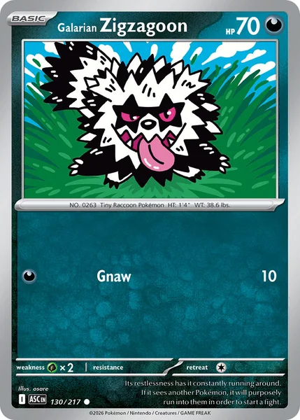 Galarian Zigzagoon card image