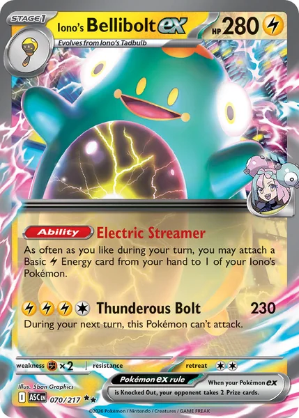 Iono's Bellibolt ex card image