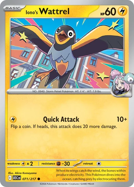 Iono's Wattrel card image