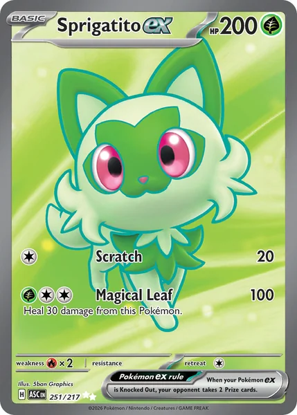 Sprigatito ex card image