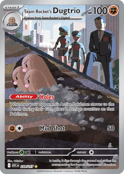 Team Rocket's Dugtrio card image