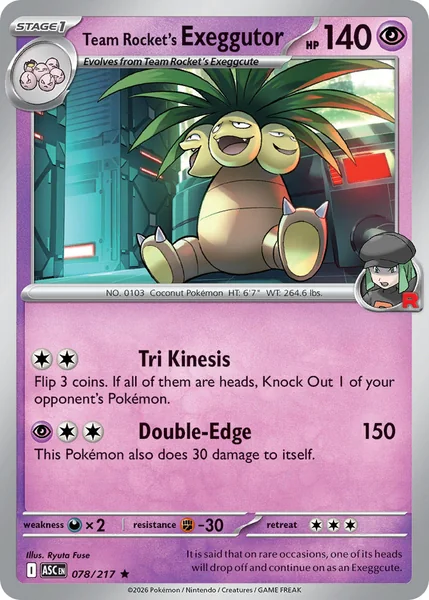 Team Rocket's Exeggutor card image