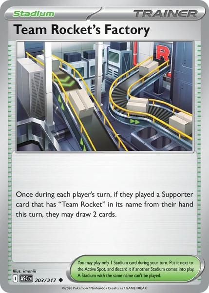 Team Rocket's Factory card image
