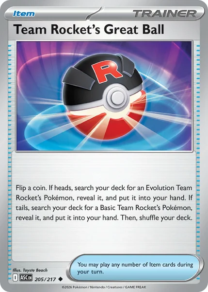Team Rocket's Great Ball card image