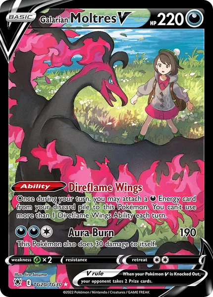 Galarian Moltres V card image