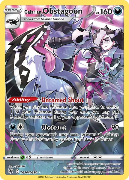Galarian Obstagoon card image