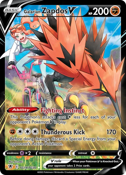 Galarian Zapdos V card image