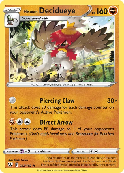Hisuian Decidueye card image