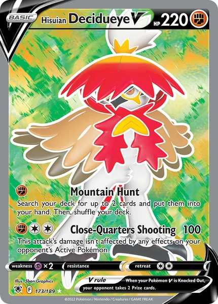 Hisuian Decidueye V card image