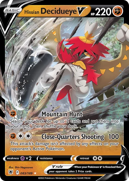 Hisuian Decidueye V card image