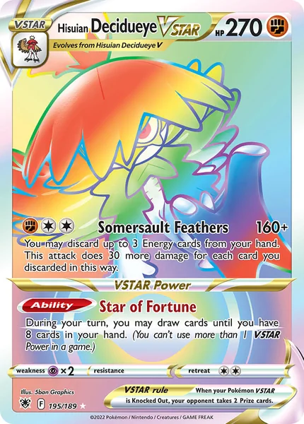 Hisuian Decidueye VSTAR card image