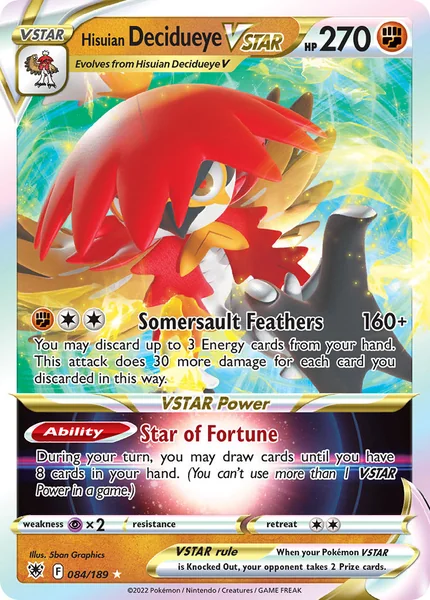 Hisuian Decidueye VSTAR card image