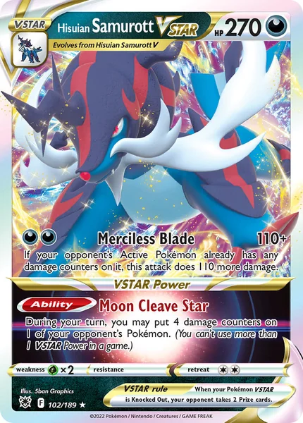 Hisuian Samurott VSTAR card image