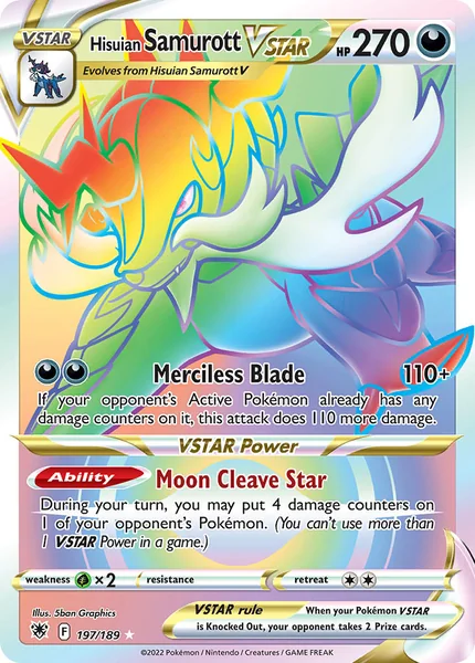 Hisuian Samurott VSTAR card image