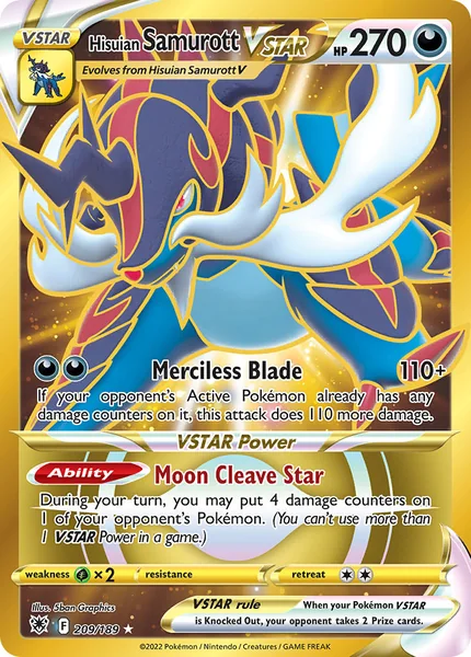 Hisuian Samurott VSTAR card image
