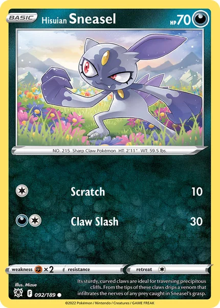 Hisuian Sneasel card image