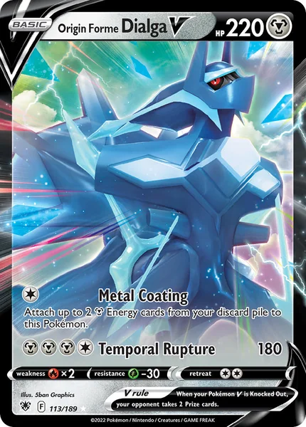 Origin Forme Dialga V card image