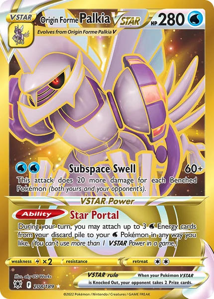 Origin Forme Palkia VSTAR card image