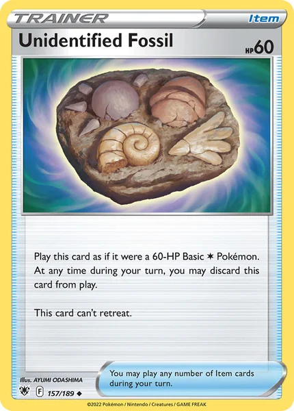 Unidentified Fossil card image