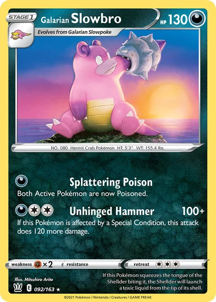 Galarian Slowbro card image