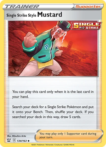Single Strike Style Mustard card image