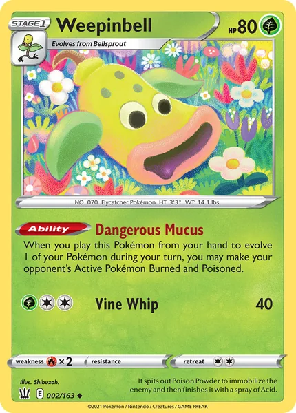 Weepinbell card image