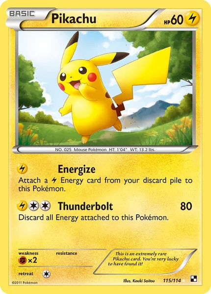 Pikachu card image