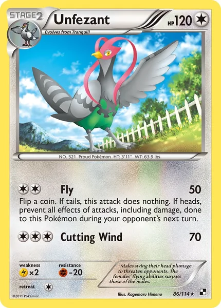 Unfezant card image