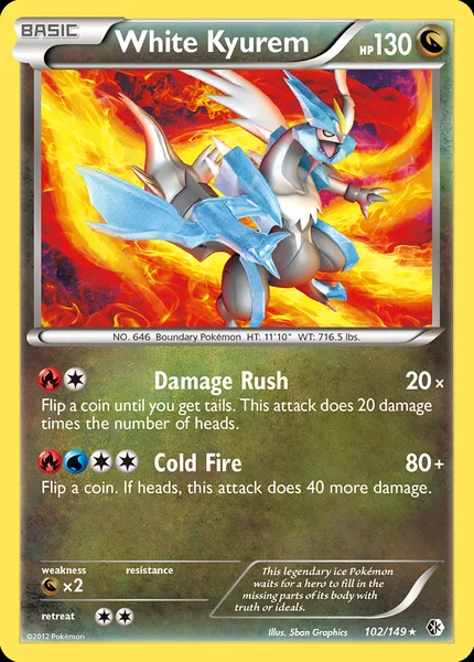 White Kyurem card image