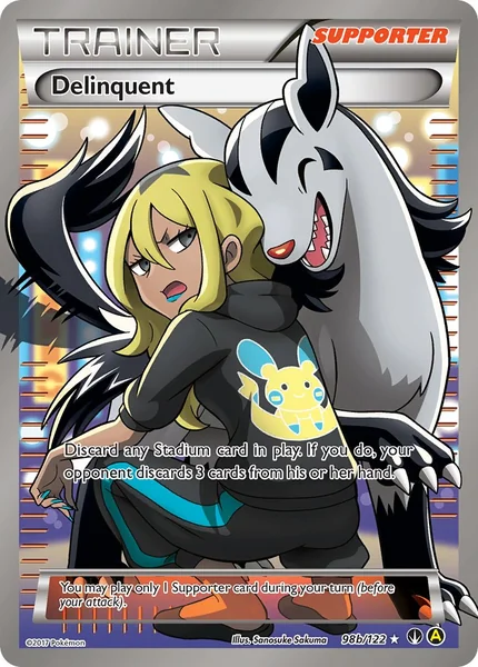 Delinquent card image