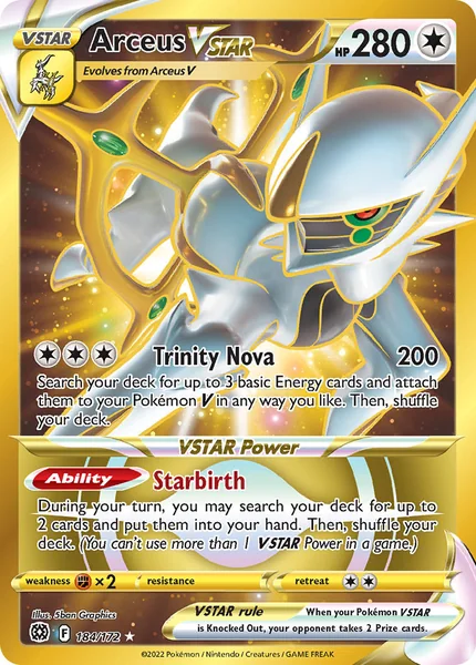 Arceus VSTAR card image