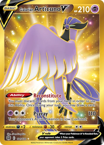 Galarian Articuno V card image