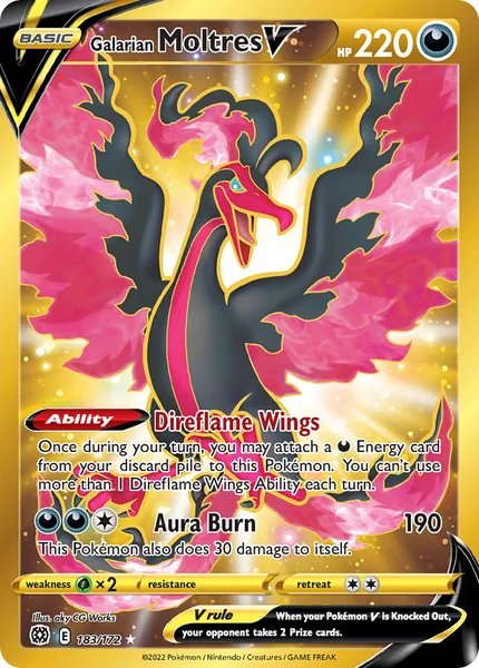 Galarian Moltres V card image