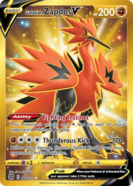 Galarian Zapdos V card image