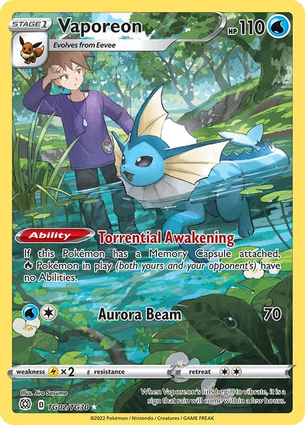 Vaporeon card image