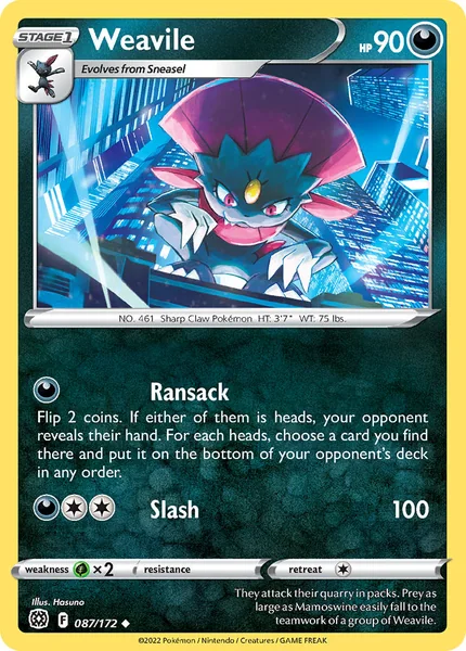 Weavile card image