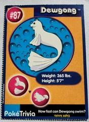 Dewgong card image