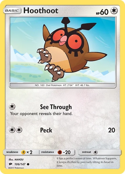 Hoothoot card image