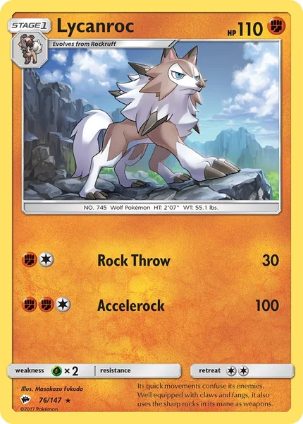 Lycanroc card image