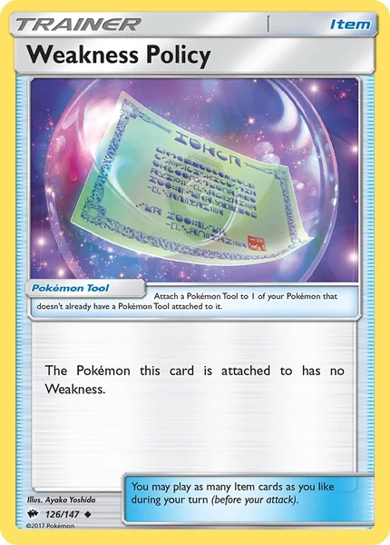 Weakness Policy card image