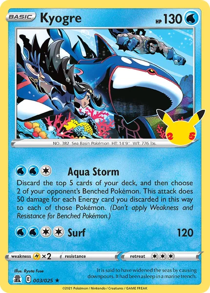 Kyogre card image
