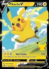 Pikachu V card image